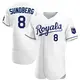 Authentic Men's Jim Sundberg White Kansas City Royals Home Jersey